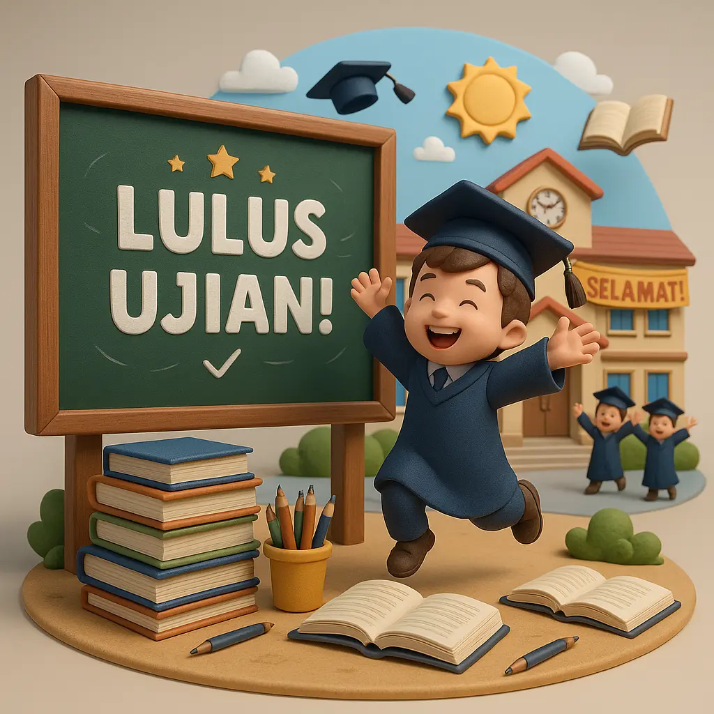 Ilustrasi sukses ujian CPNS/PPPK