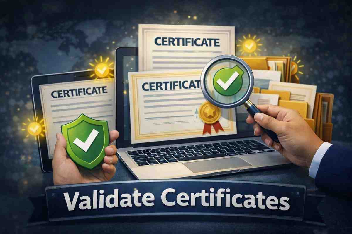 Validasi sertifikat - Halaman kursus