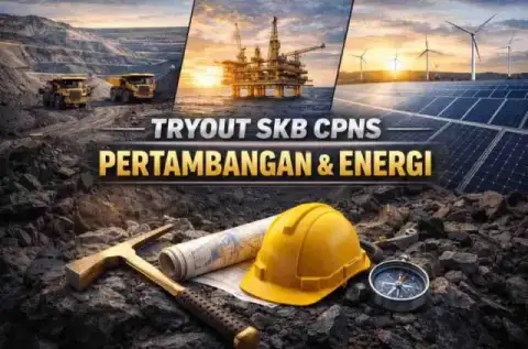 Cover materi untuk Tryout SKB CPNS Kementerian ESDM dan Dinas Energi
