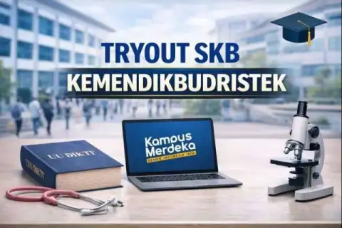 Cover materi untuk Tryout SKB CPNS Kemendikbudristek (Dosen dan Tenaga Kependidikan)