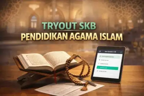 Cover materi untuk Tryout SKB CPNS Pendidikan Agama Islam (Guru dan Penyuluh Agama)