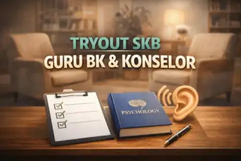 Cover materi untuk Tryout SKB Guru Bimbingan Konseling (Guru BK/Konselor) - Latihan Soal Terlengkap