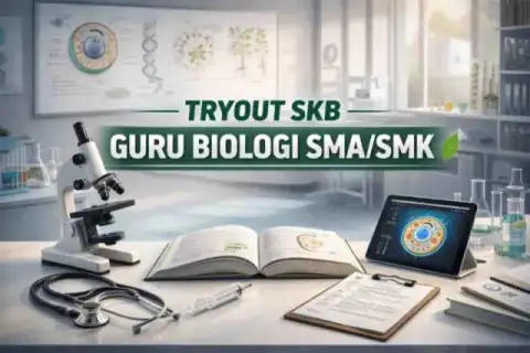 Cover materi untuk Tryout Intensif SKB Guru Biologi SMA/SMK: Persiapan Tuntas Menuju Lulus ASN