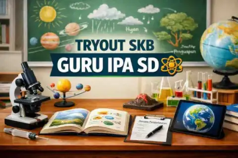 Cover materi untuk Tryout Kompetensi Guru IPA SD: Penguasaan Materi Sains Dasar