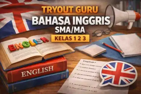 Cover materi untuk English Teacher Mastery: Tryout Kompetensi Guru Bahasa Inggris SMA/MA (Kelas 10, 11, 12)