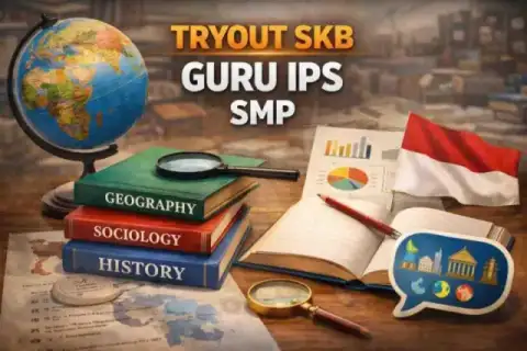 Cover materi untuk Mastery Tryout Guru IPS SMP: Penguasaan Materi Terpadu