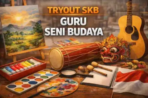 Cover materi untuk Mastery Tryout Guru Seni Budaya: Eksplorasi Kompetensi Multitalenta