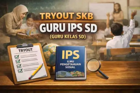 Cover materi untuk Tryout Guru SD IPS Online: Latihan Soal SKB, PPG