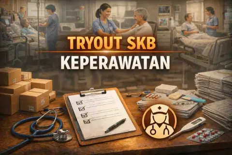 Cover materi untuk Tryout SKB Keperawatan (CPNS dan PPPK)
