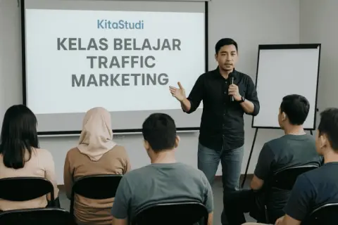 Cover materi untuk Kelas Belajar Traffic Marketing