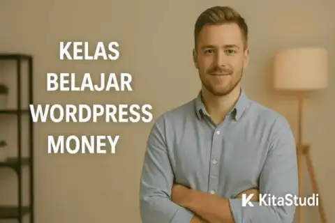 Cover materi untuk Kelas Belajar Wordpress Money