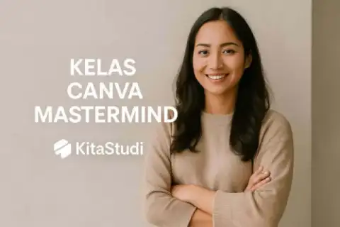 Cover materi untuk Kelas Canva Mastermind