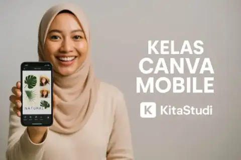 Cover materi untuk Canva Mobile Class