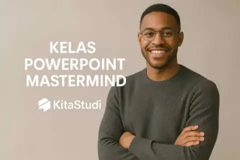 Cover materi untuk Kelas Powerpoint Mastermind