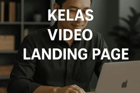 Cover materi untuk Kelas Video Landing Page